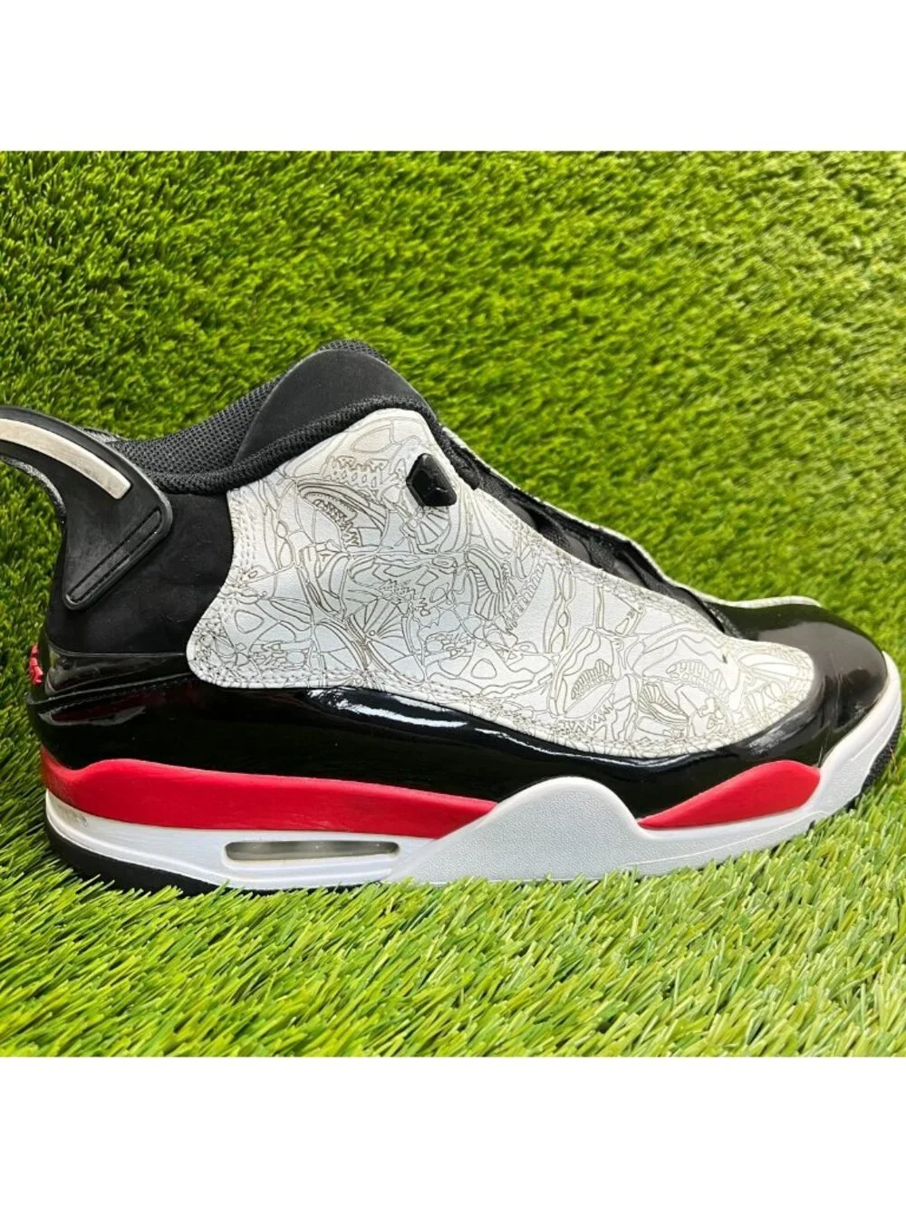 Nike Air Jordan Dub Zero Mens Size 12 Black White Red Basketball Shoes Sneakers